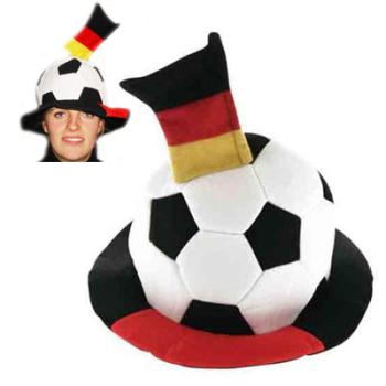 Deutschland Fanhut Ball mit Fahne